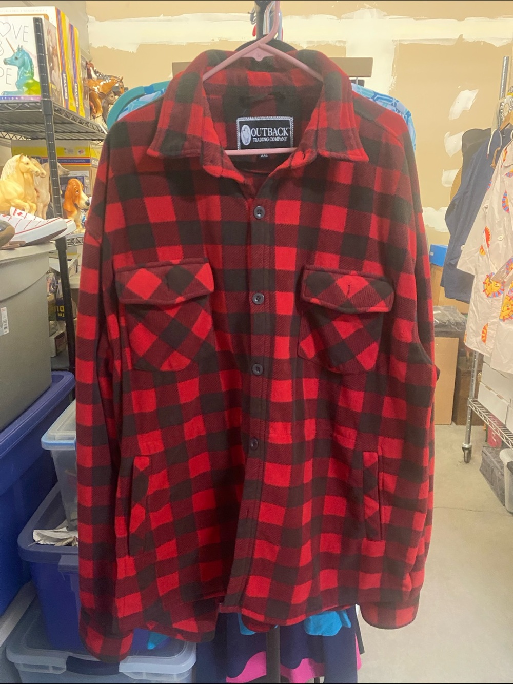 Outback Trading Company Mens Big Shirt Fleece